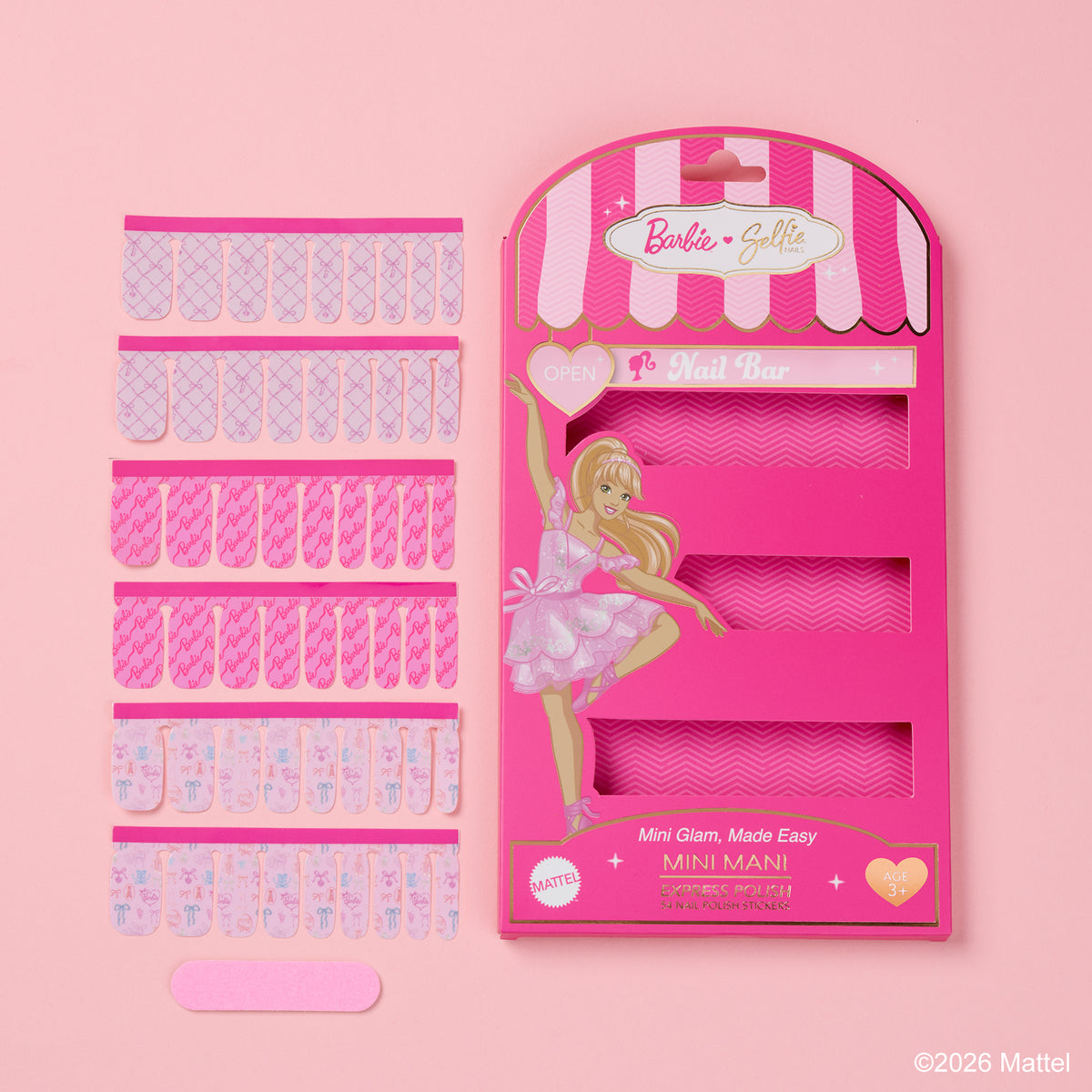 Barbie™ x Selfie Nails Mini Mani Express Polish - Ballet
