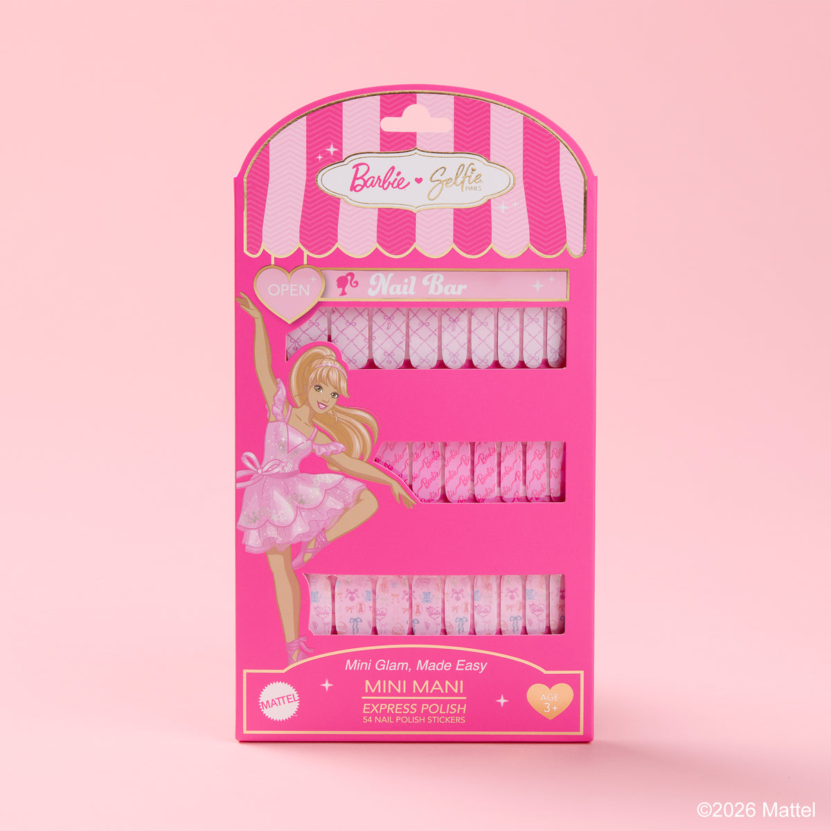 Barbie™ x Selfie Nails Mini Mani Express Polish - Ballet
