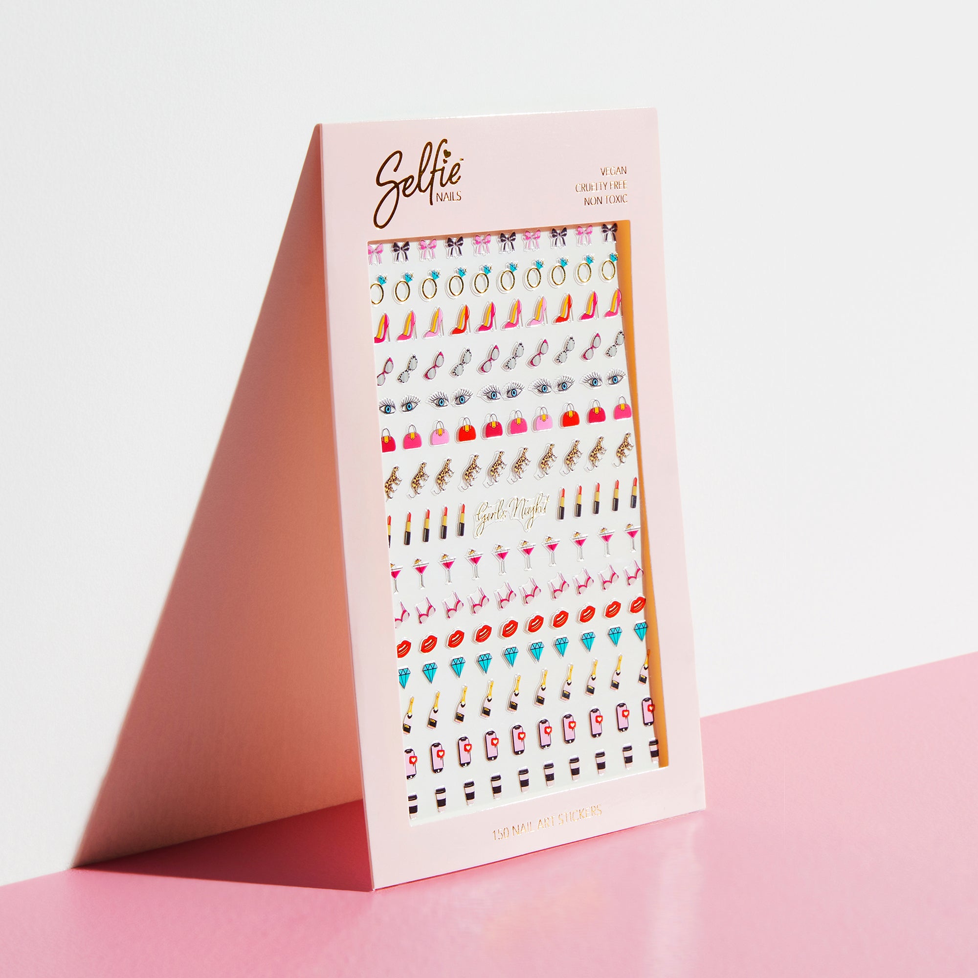 SELFIE NAILS GIRLS NIGHT NAIL ART STICKERS